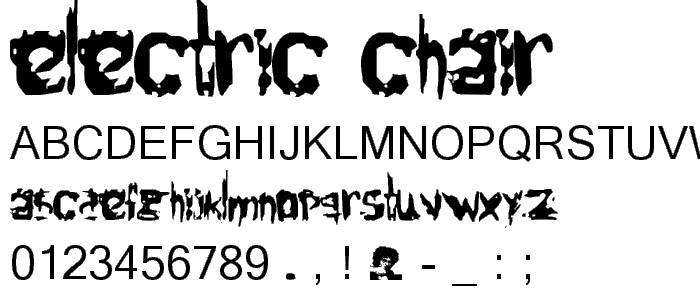 Electric Chair font
